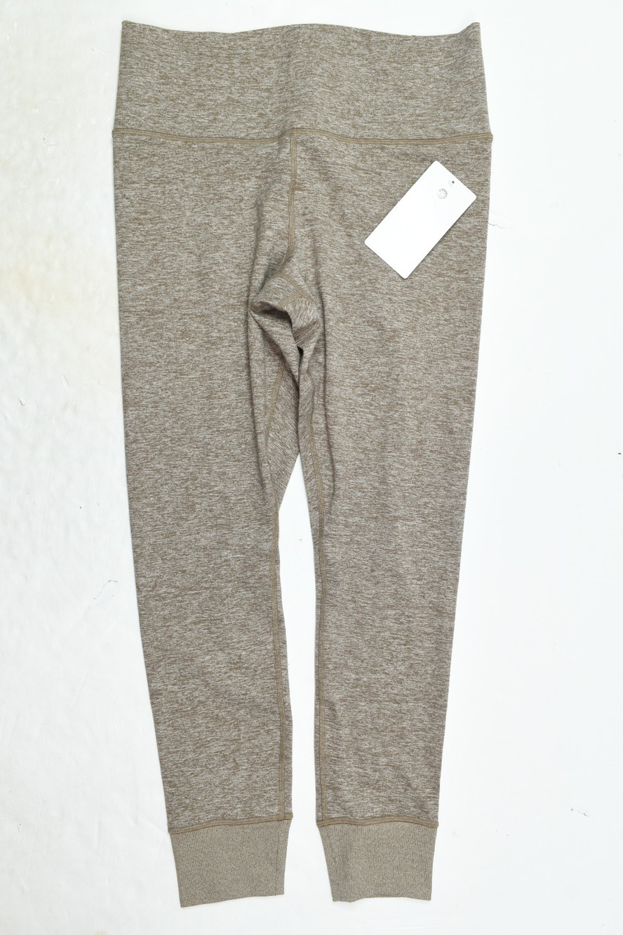 Athleta Softluxe Tight Leggings Womens Large Brown Heather Pull-On Stretch